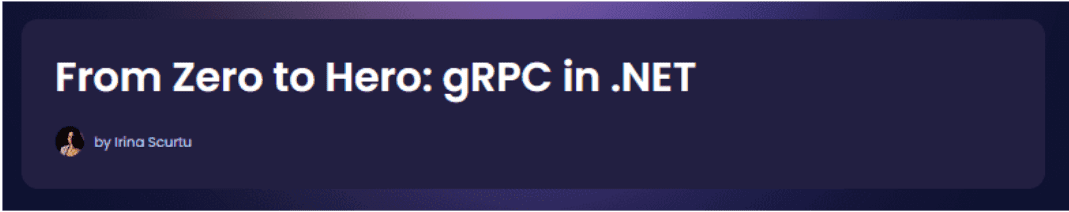 [dometrain] От новичка до профессионала: gRPC в .NET